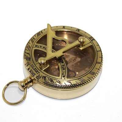 Pirinç Güneş Saati Ve Pusula Modeli 