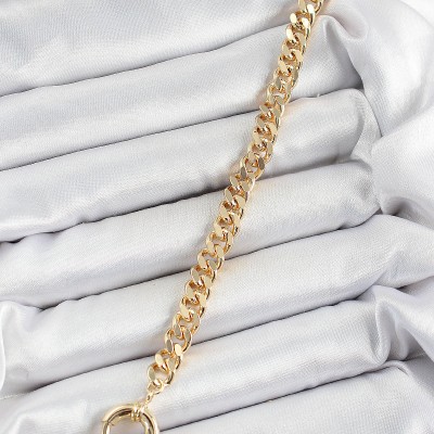 Pirinç Nazar Model Zirkon Taşlı Gold Renk VİP Seri Kadın Bileklik