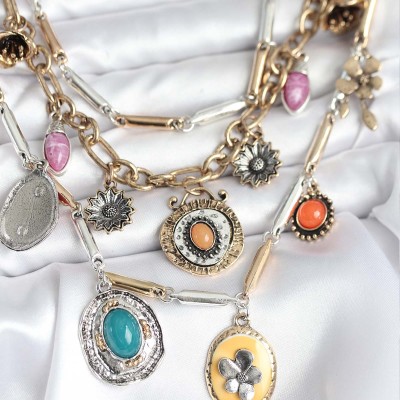 Pirinç Otantik Kolye Seti