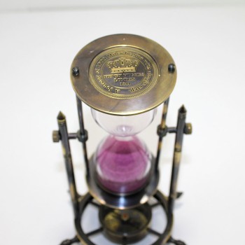 Pirinç Pusulalı Kum Saati Model 3