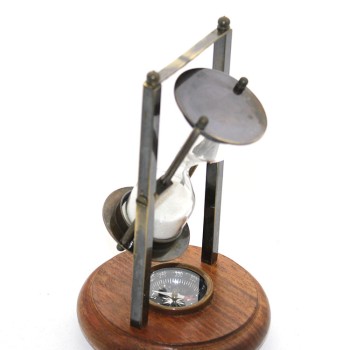 Pirinç Pusulalı Kum Saati Model 4