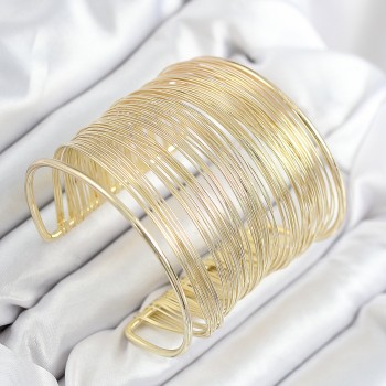 Pirinç Tel Sarma Model Gold Renk Kadın Bileklilk