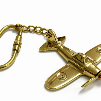 Pirinç Uçak Anahtarlık 