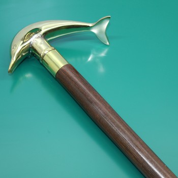 Pirinç Yunus Balıklı Baston 