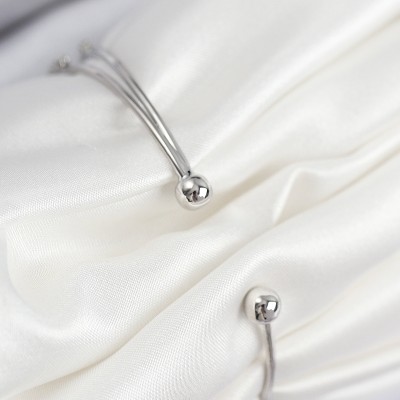 Pirinç Zirkon Taşlı İnci Model Gümüş Renk Kadın Bileklik