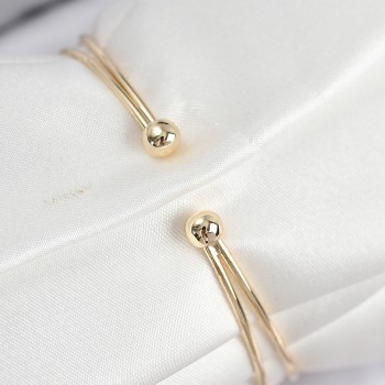 Pirinç Zirkon Taşlı Kelebek Model Gold Renk Kadın Bileklik