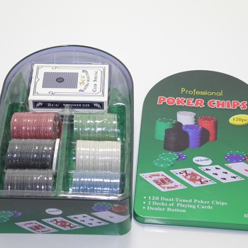 Poker Oyunu 100 Chip Ve 2 Adet İskambil Kağıt Setine Sahip Poker Oyunu No 2