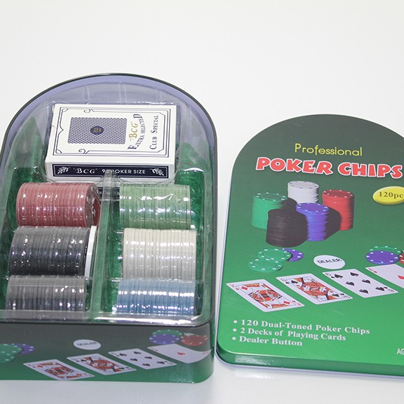 Poker Oyunu 100 Chip Ve 2 Adet İskambil Kağıt Setine Sahip Poker Oyunu No 2