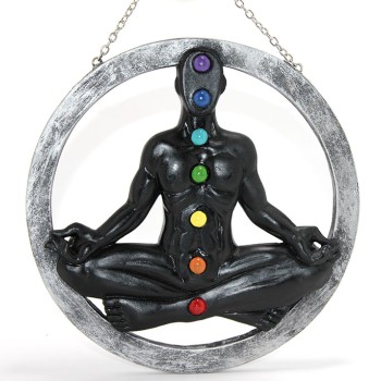 Polyester Duvara Asmalı 7 Chakra Pano 