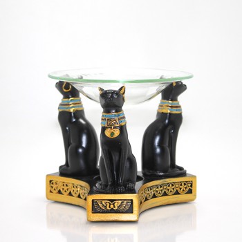 Polyester Mısır Kedisi Buhurdanlık 