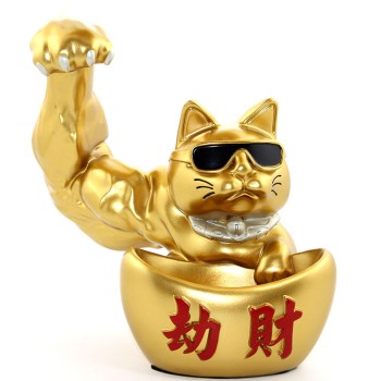 Polyester Şanslı Kedi Figürü Model 1 