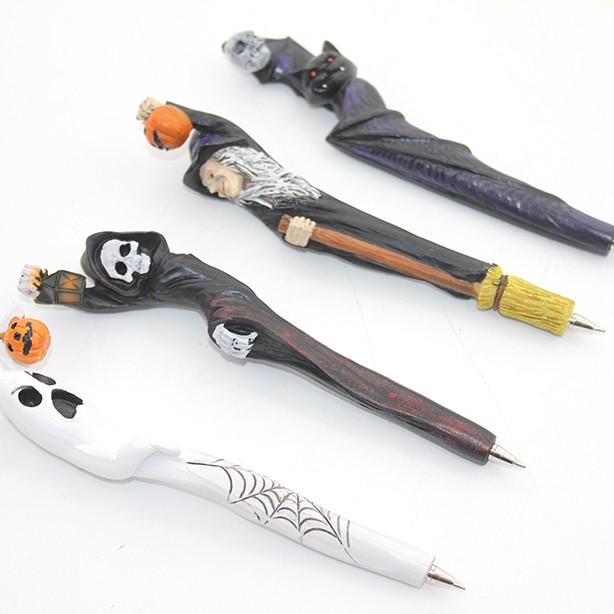 Polyester Tükenmez Kalem Cadılar Bayramı Temalı