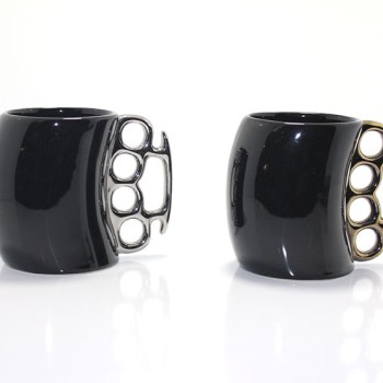 Porselen Muşta Tasarımlı Kupa Bardak 