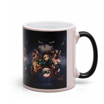 Porselen Renk Değiştiren Demon Slayer Kupa Bardak 