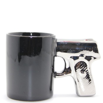 Porselen Silahlı Kupa Bardak