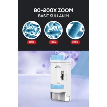Portatif Mini Mikroskop 