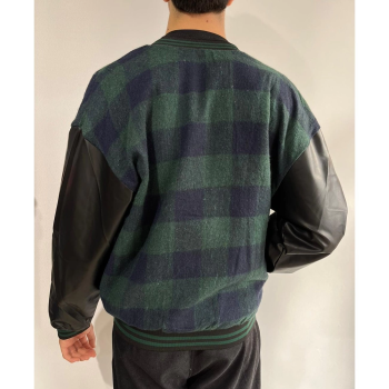 Pötikare Desen Nakışlı Kolej Ceket - Haki