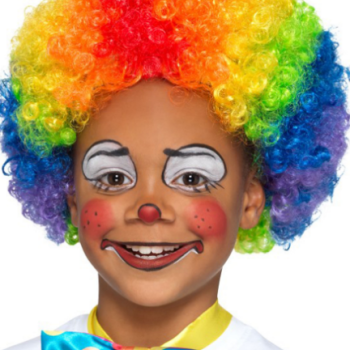 Rengarenk Kıvırcık Afro Peruk Bonus Saç