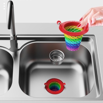 Renkli 6 Kademeli Lavabo Süzgeci