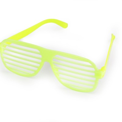 Retro Neon Fosforlu Panjur Gözlük - 12 Adet