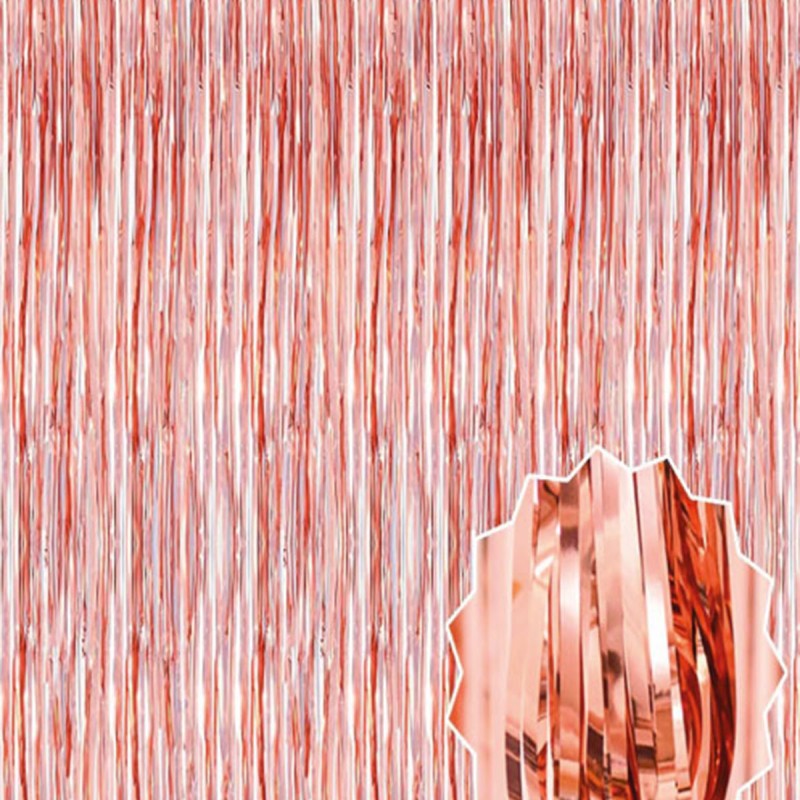 Rose Gold Püsküllü Kapı Perdesi 