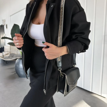 RYSE   Mevsim Kaşe Fermuarlı Ceket Etek Takım Kaşmir  -