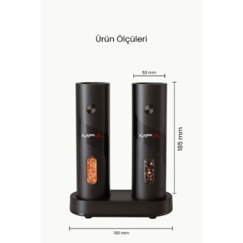 Şarjlı Baharat Öğütücü 100 ml 