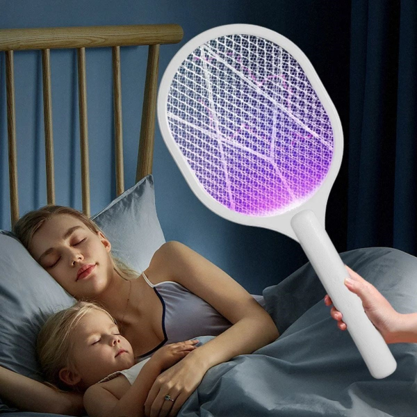 Şarjlı Standlı Sinek Öldürücü Raket 