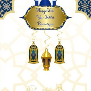 Sarkıt Ramazan Süsü Lacivert - Hoşgeldin Ya Şehri Ramazan 