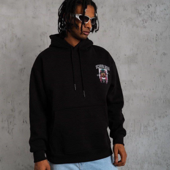 SCHOOL BOY Baskılı Kapüşonlu Sweat - Siyah -