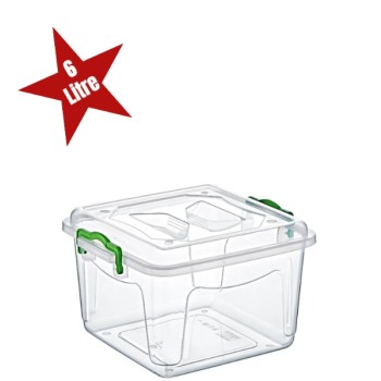 Şeffaf Saklama Kutusu 6 Litre 