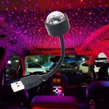 Sese Duyarlı USB Araç İçi Ambiyans Işığı 