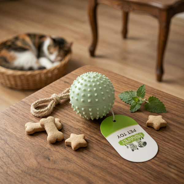 Sesli Dikenli Evcil Hayvan Oyuncak Topu