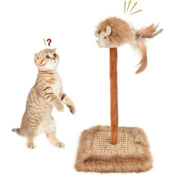 Sesli Oyuncaklı Kedi Tırmalama Tahtası 