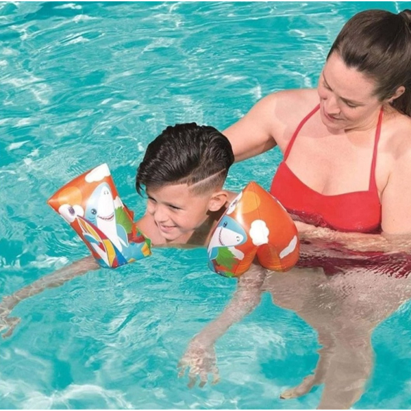 Sevimli Hayvan Desenli Büyük Çocuk Deniz Kolluğu (6-12 Yaş) 