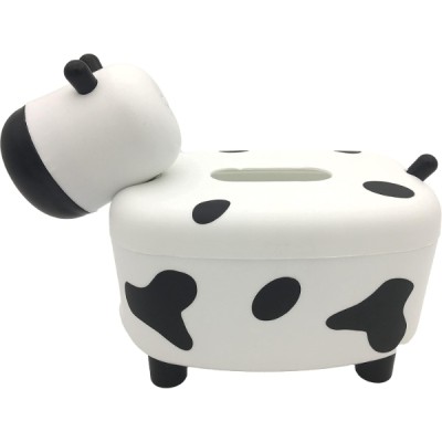 Sevimli İnek Tasarımlı Mıknatıslı Tuzluk ve Peçetelik