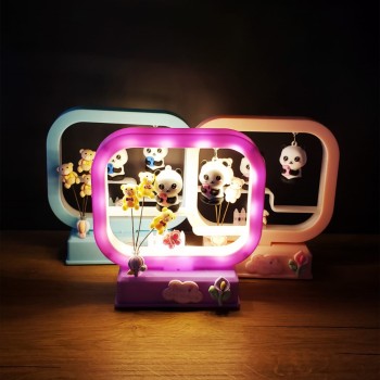 Sevimli Müzikli Panda Dekoratif Işık 