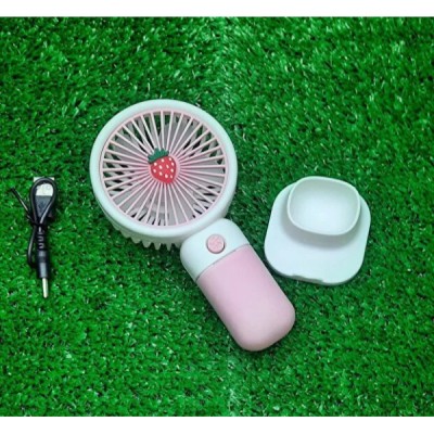 Sevimli Tasarımlı Telefon Tutuculu El Fanı 