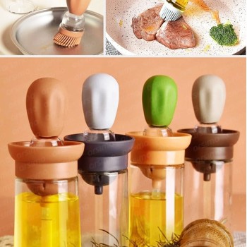 Silikon Hazneli Fırçalı Yağdanlık