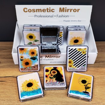 Simli Kapaklı Cep Aynası 