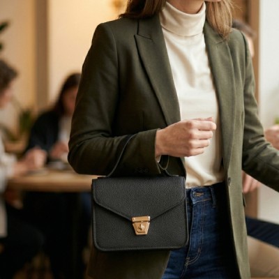 Siyah Kutu El Çantası 