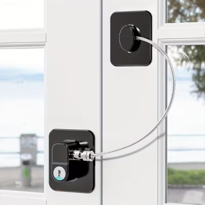 Siyah Plaka Halatlı Emniyet Kilidi 