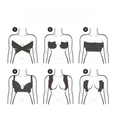 Siyah Renk Göğüs Dikleştirici Bant 