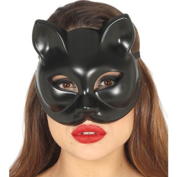 Siyah Renk Lüks Kedi Maskesi 