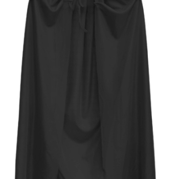 Siyah Renk Yakalı Çocuk Pelerin