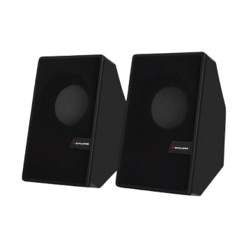 Siyah USB 2.0 + 3.5mm USB Hoparlör 