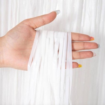 Soft Beyaz Renk Duvar ve Kapı Perdesi 