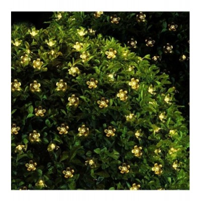 Solar Çiçekli Dekoratif 30 Led Bahçe Lambası
