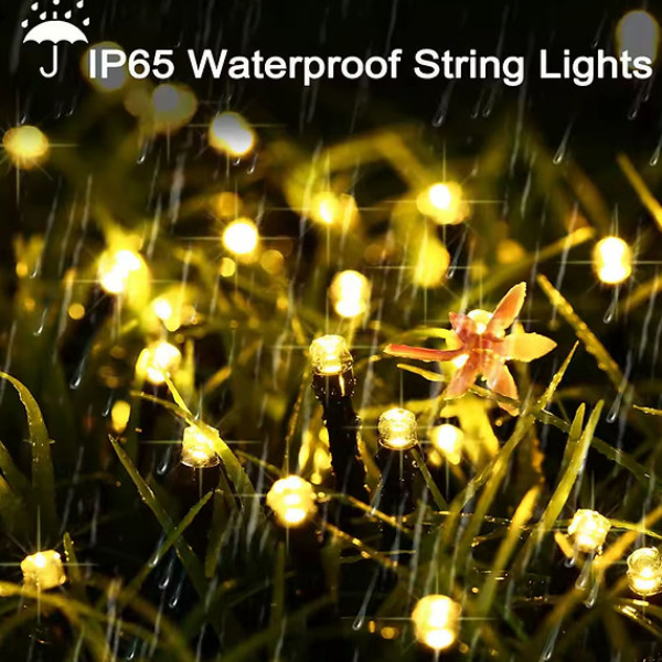 Solar Siyah Kablo Bahçe Aydınlatması 