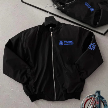 Stark Industries Siyah Bomber Mont  -